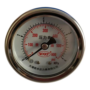 杜瓦瓶y-50轴向压力表液氮液氧罐低压高压400 600psi杜瓦灌压力表