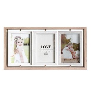 创意双面旋转相框摆台6寸多张照片组合架情侣礼物家居装饰品摆设