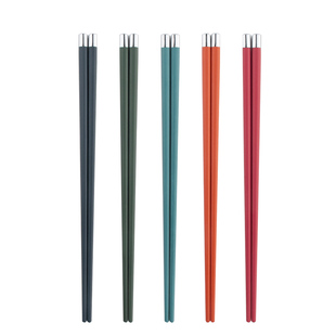 2025合金筷子家用高档新款防滑不易发霉耐高温北欧轻奢风高端快子