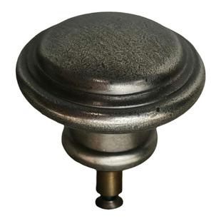 古镍亮漆色古红铜色柜门橱柜把手抽屉五金圆头单孔锌合金小拉手