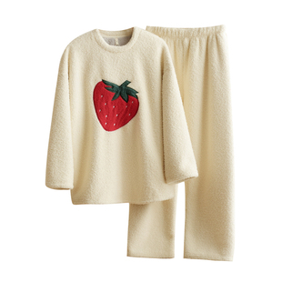 380g 女士舒棉绒家居套装 长袖长裤睡衣 加厚保暖大童可穿 秋冬款