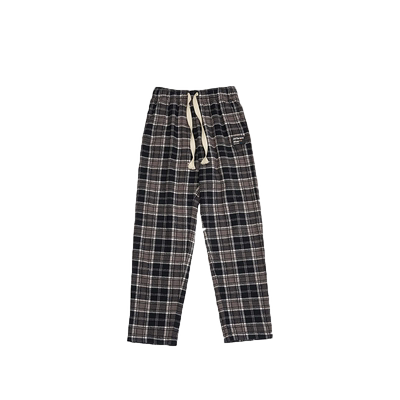 DifferentRiver垂感休闲格子裤