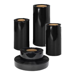 黑色PVC热缩管18650锂电池组绝缘保护封装膜防尘套管阻燃快速收缩