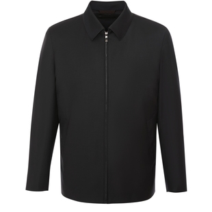 [羊毛]SATCHI沙驰男装男士行政夹克秋季新款高端商务干部翻领外套