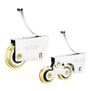 衣橱柜推拉门滑轮厨房浴室卫生间阳台玻璃移门下滑轮轨道地滚轮子