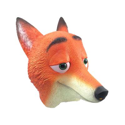 绿鱼人绿头鱼头套面具马头头套