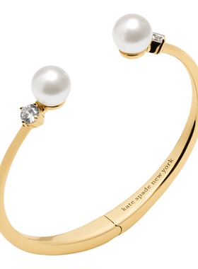 【2026新款】kate spade ks PEARLS OF WISDOM仿珍珠开口手镯