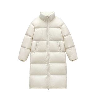 中长款过膝立领羽绒棉衣棉服女加厚2025冬季新款韩版宽松bf面包服