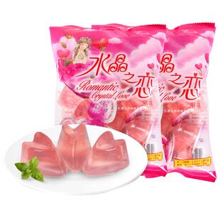 喜之郎水晶之恋爱心形果冻DIY花束七夕情人节礼物送女友零食喜糖
