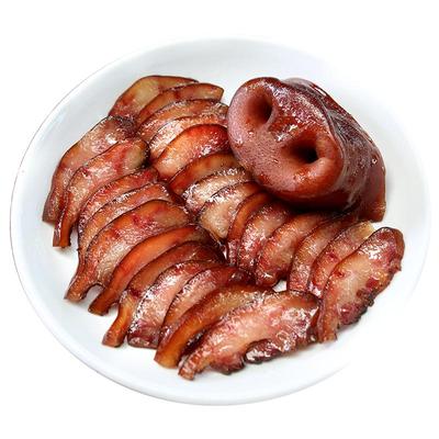 四川特产整张腊猪脸猪拱嘴农家特产烟熏猪头肉农家腊肉香肠非湖南