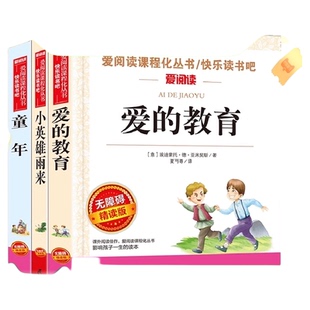 快乐读书吧六年级上下册全套童年爱的教育小英雄雨来小学生必读书
