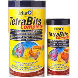 德国德彩鱼食七彩神仙鱼专用小颗粒孔雀鱼热带鱼饲料三湖慈鲷鱼粮