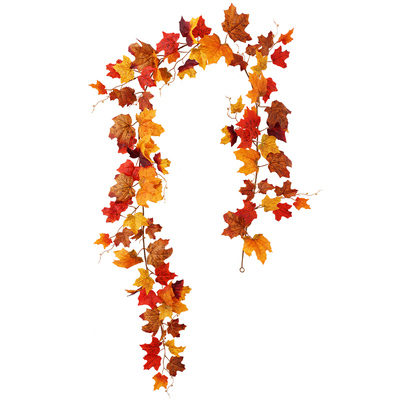 仿真红枫叶藤条高仿真管道缠绕