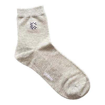 鹿人袜子男士中筒网眼透气袜子