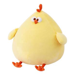 超软墩墩鸡玩偶睡觉抱枕公仔超大号布娃娃蹲蹲小黄鸡玩具生日礼物