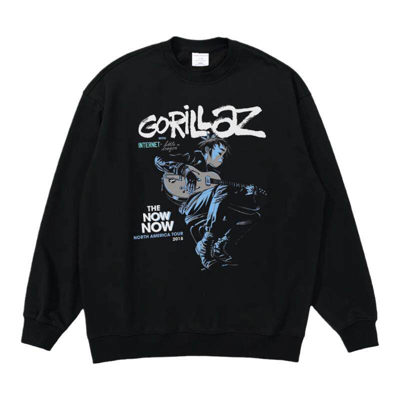 Gorillaz嘻哈摇滚纯棉圆领卫衣