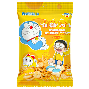 韩国进口Joen切达奶酪味什锦饼干办公室休闲小零食哆啦A梦联名款