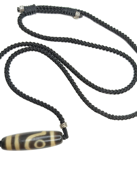 如意两眼天珠项链天然西藏式真品