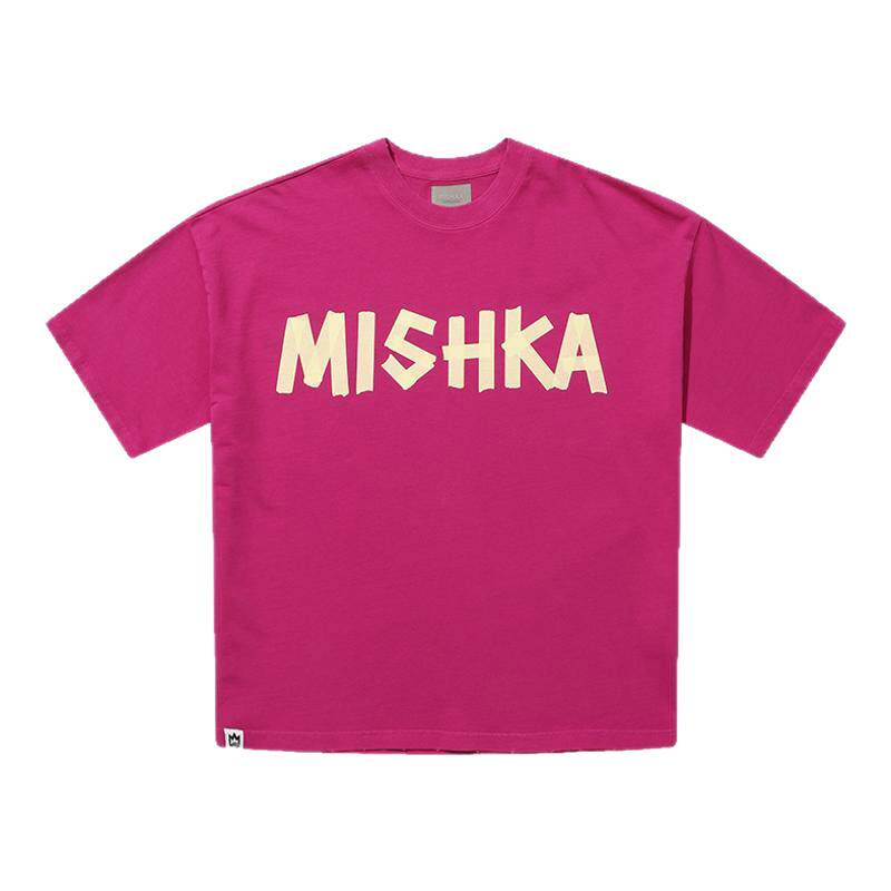 MISHKA美式字母印花T恤