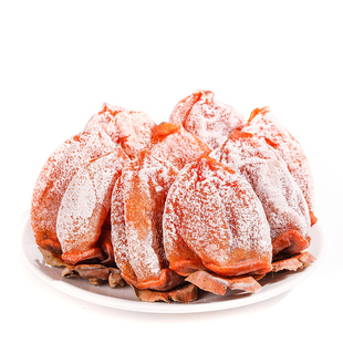 陕西富平柿饼官方旗舰店5斤农家自制白霜降吊柿子饼流心独立包装