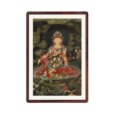 法海寺水月观音新中式玄关挂画