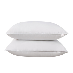 枕头枕芯五星级酒店护颈椎软低枕单人男整头枕家用女宿舍枕一对装