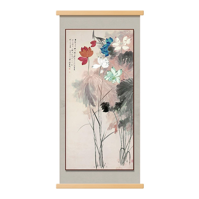 新中式松鹤延年中堂挂画