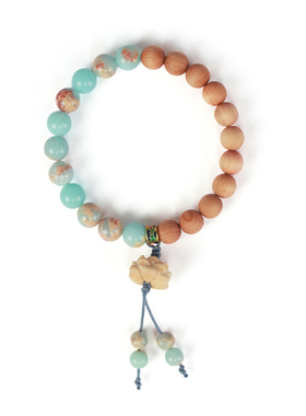 莲花盘玩手链小叶紫檀