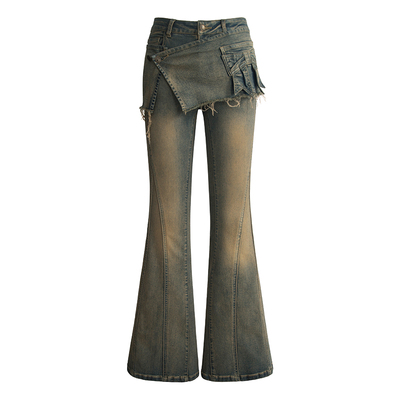 UNIFREE美式复古牛仔裤