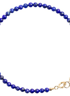 复古风3mm极细手链青金石水晶