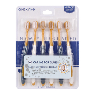 线下同款 高密宽柔牙刷6支/卡