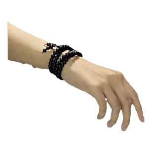 黑檀木手串男款新中式小众古风108颗木质佛珠手持国风潮男士手链