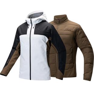 安踏风暴甲三合一冲锋衣羽绒内胆女冬季户外登山服外套162446607