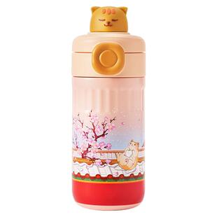 故宫的雪 萌猫戏雪保温杯 保冷保热 便携 生日礼物 情人节礼物
