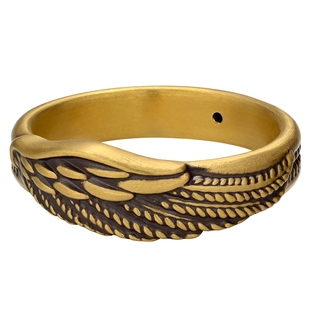 MONOLOGUE独白爱特天使复古黄金羽翼戒指情侣对戒新年礼物