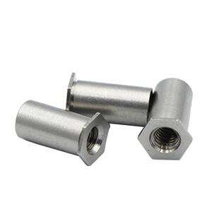 M2M2.5M3M4M5M6不锈钢304 通孔压铆螺柱/压铆螺母柱/压铆件小外径