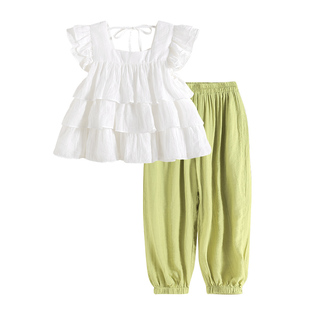 女童夏套装2026新款儿童衣服洋气时髦童装女孩网红炸街夏日两件套