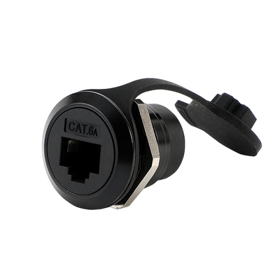 圆型RJ45网线数据直通CAT6A模块
