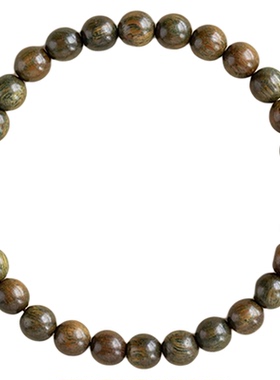 五行补木天然绿檀木手链