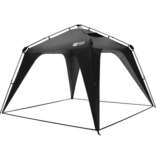 探险者速开穹顶天幕帐篷凉棚户外免搭建自立遮阳棚防车边露营装备