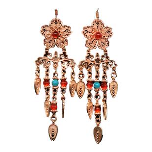 [耳饰合集]后雨山古风汉服耳环百搭宫廷宫灯流苏珍珠可爱琉璃耳坠