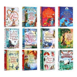 Usborne 安徒生童话格林童话伊索寓言英文版希腊神话一千零一夜英文原版中国民间神话英语故事书 Illustrated Stories小学课外阅读