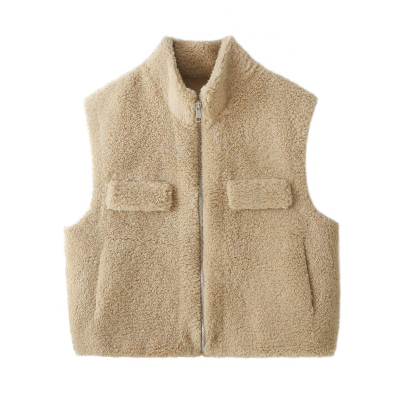 羊羔毛马甲外套女2025新款今年流行爆款保暖毛绒皮毛一体坎肩背心
