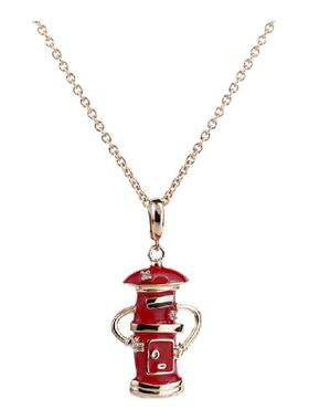 LAZYSURI邮筒记忆毛衣链项链