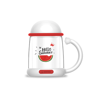 杯具熊办公室茶杯玻璃杯茶水分离男女学生高颜值杯子高档实用水杯