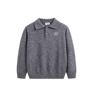 redcopper童装男童女童2025新款秋冬季儿童美式polo衫羊毛衫毛衣