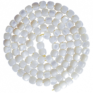 珍珠母贝螺钿老鱼骨文玩手串配饰顶珠念珠隔珠桶珠手工老型鼓珠