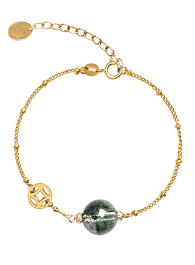 14k包金不褪色天然水晶手链