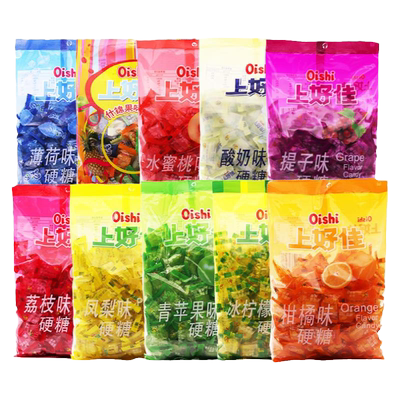 上好佳水果糖硬糖什锦薄荷糖