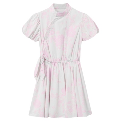 self-portrait棉质印花连衣裙